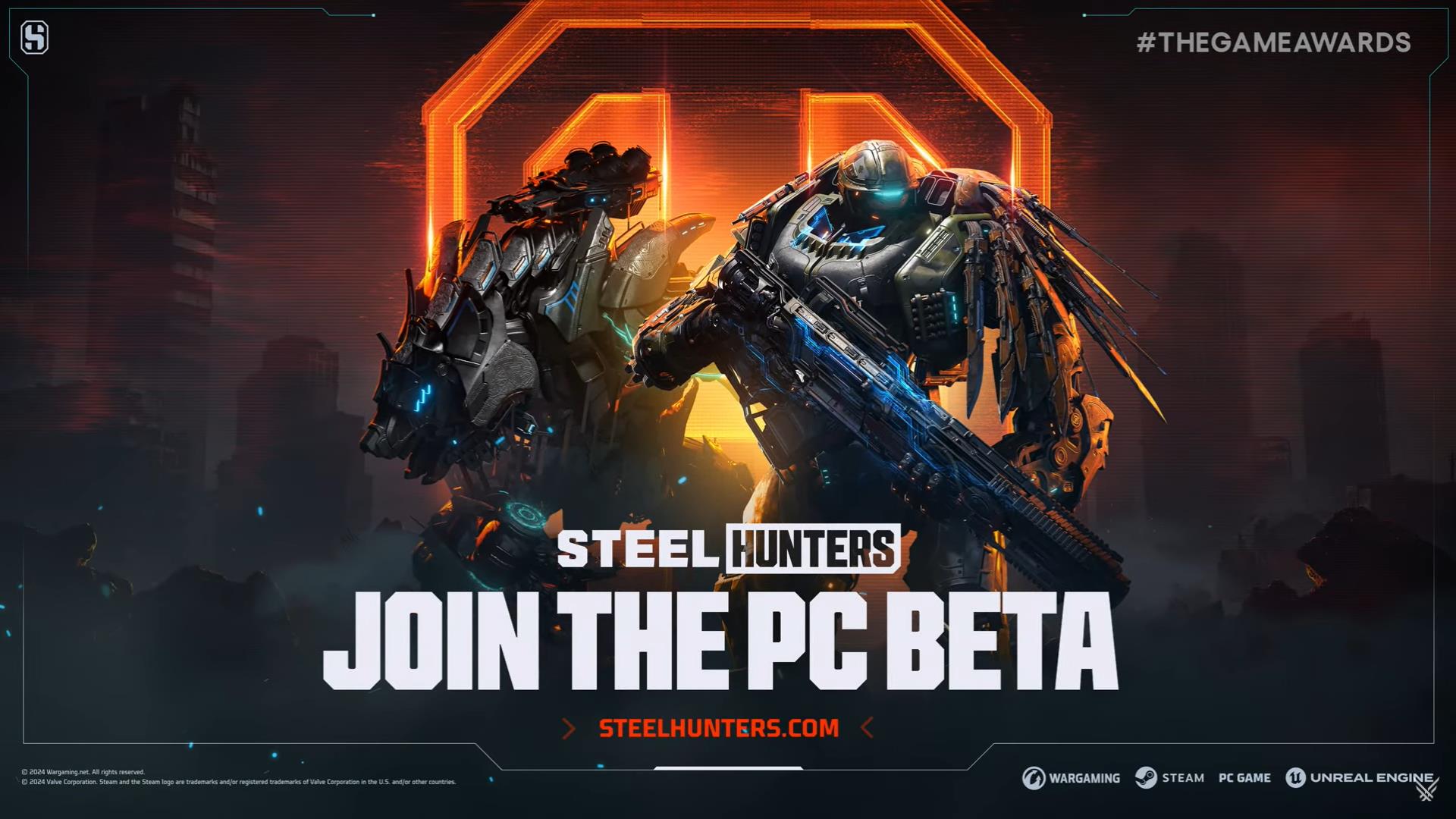 机甲对战游戏《Steel Hunters》PC版Beta测试预告片公布