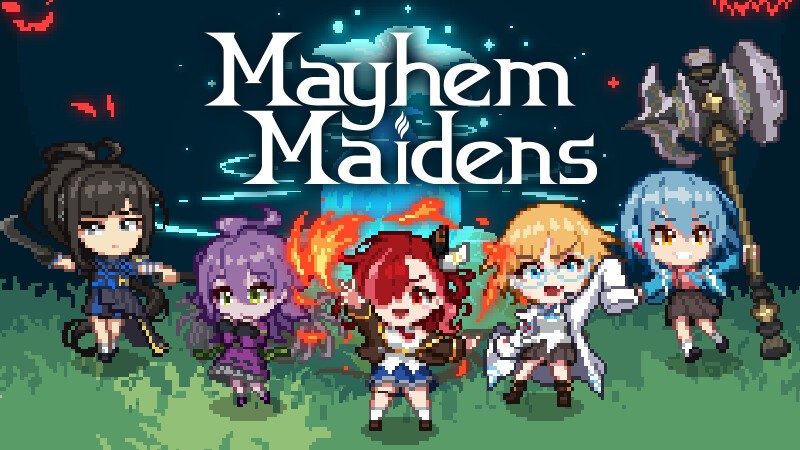 Roguelite塔防游戏《Mayhem Maidens》Steam页面 支持简体中文