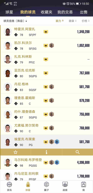 nba2k助手球星信息